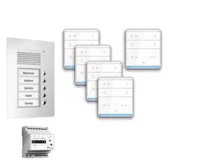 TCS Tür Control pre:pack Audio Unterputz 5 Wohneinheiten mit Außenstation PUK PPUF05-EN/01