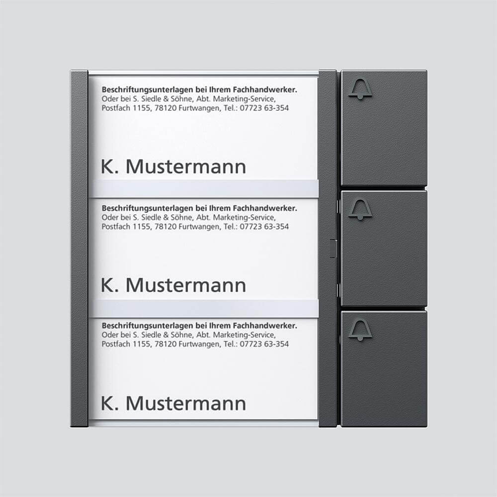 Siedle Siedle&Söhne Tasten-Modul dgr/gli TM 612-3 DG