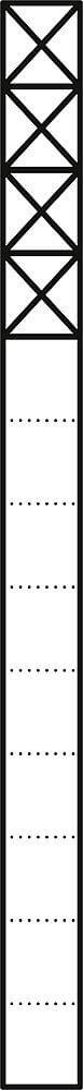 Siedle&Söhne Kommunikations-Stele 1,3m weiß 4Mod KS 613-4 W