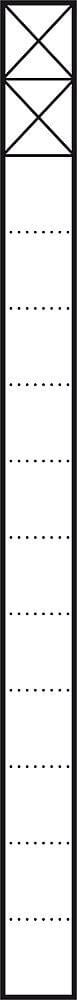 Siedle&Söhne Kommunikations-Stele 1,3m sil/met 2Mod KSF 613-2 SM