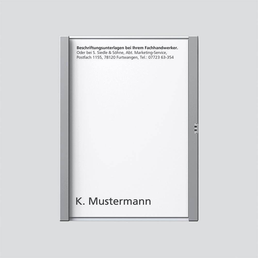 Siedle Siedle&Söhne Namensschild sil-met komplett für TM 612-1 SM 200029784-00