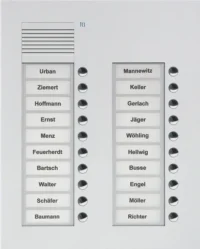 TCS Tür Control Türsprechstelle PUK20/2-EN