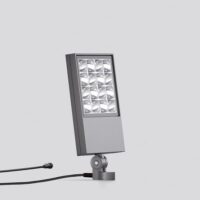 BEGA LED-Anbaustrahler 42,5W Konv 1LED UniLink 84854AK3 si 3000K ws 4361lm si