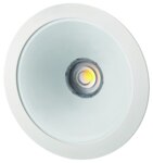 Rutec 21071NWD LED-Downlight CYRA L,230V,18/24W, IP20,4000K, CRI80,RAL9010