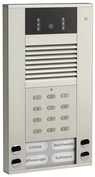 TCS TCS Tür Control Video color Außenstation 4Tast 1reih Aufputz si AVE54043-0010