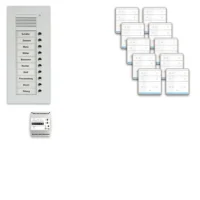 TCS Tür Control pre:pack Audio Unterputz 10 Wohneinheiten mit Außenstation PUK PPUF10-EN/01
