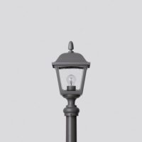 BEGA LED-Aufsatzleuchte 7W 60mm 3000K 84047K3 460lm alu Alu Gl_strukt IP44