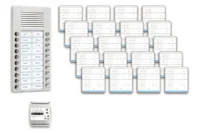 TCS Tür Control pre:pack Audio Aufputz 20 Wohneinheiten mit Außenstation PES PPAF20-EN/01