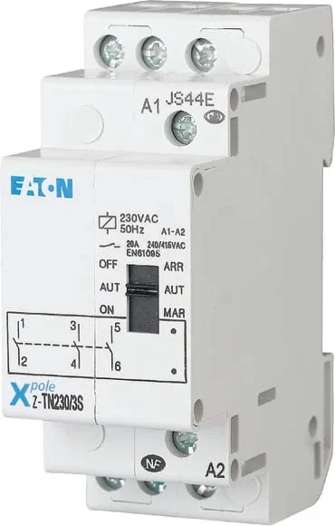 Eaton Eaton (Installation) Vorwahl-Relais 230VAC/50Hz, 3S, 20A Z-TN230/3S