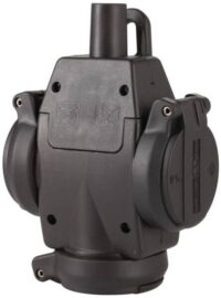 ABL Hängekupplung Gummi IP54 ger schwarz 1173 Schraubkl