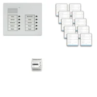 TCS Tür Control pre:pack Audio Unterputz 10 Wohneinheiten mit Außenstation PUK PPUF10/2-EN/01