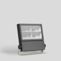 BEGA LED-Anbaustrahler 190W Konv 1-10V 84764K22 DALI 4LEDs graphit 2200K ws mt