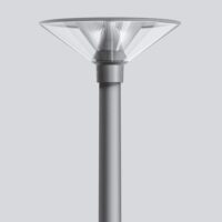 BEGA LED-Aufsatzleuchte 27W 76mm 3000K 84481AK3 3428lm si Konv Alu Kst_tr IP65