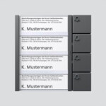 Siedle&Söhne Bus-Tasten-Modul dgr/gli BTM 650-04 DG