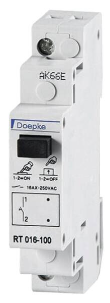 Doepke DOEPKE Taster Reiheneinbaugerät 1S 1Ö 16A 250VAC 1TE RT 016-110