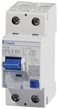 DOEPKE FI-Schutzschalter A 2-polig 253V 25A DFS2 025-2/0,30-A KV 0,3A 2TE Reiheneinbaugerät 10kA