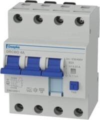 DOEPKE FI/LS-Schutzschalter B25 4-polig 0,03A DRCBO 4 B25/0,03/3N-A A 6kA 4TE 3-polig 400V