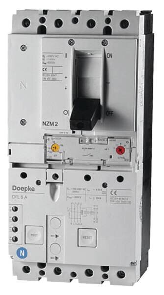 Doepke DOEPKE Leistungsschalter 125A 4-polig IP20 DFL8 125-4/0,03-A 100-125A/In Einb