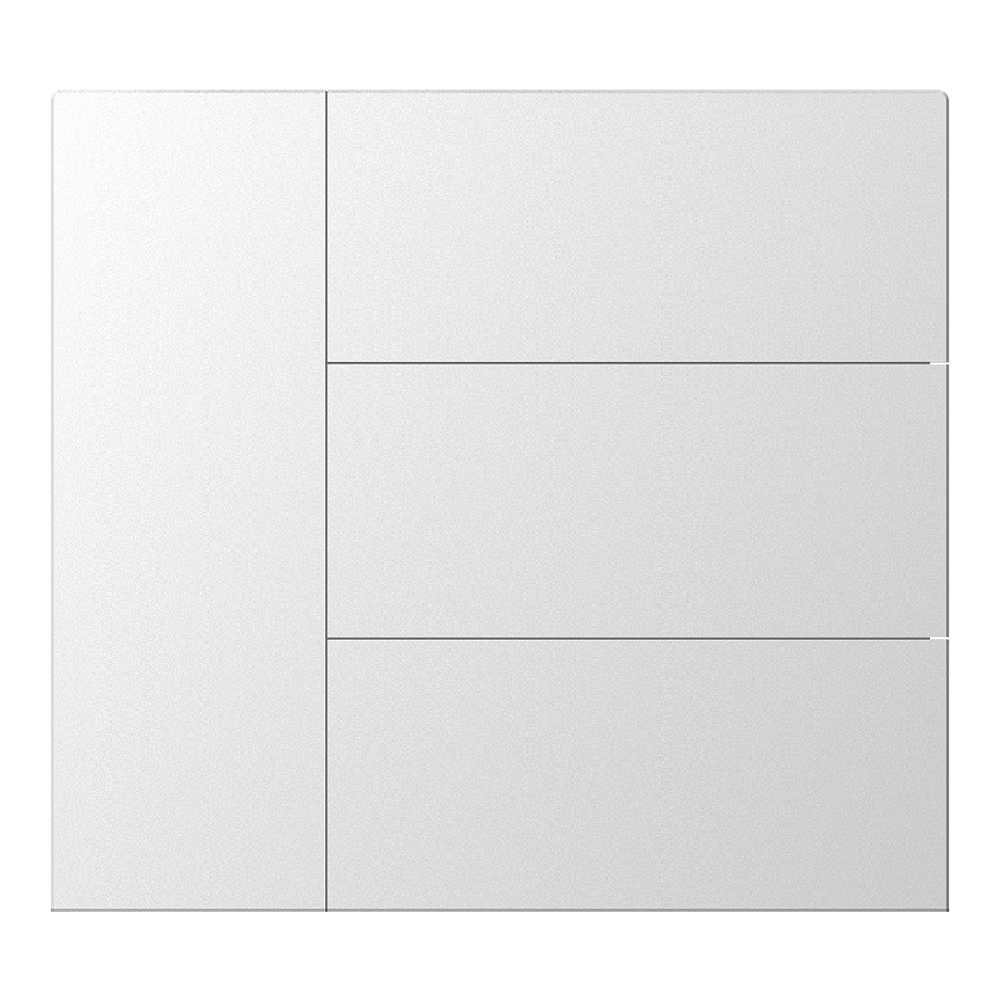 GVS GVS WALTZ Wippenset für Tastsensor+ Aluminium Silber 4-fach
