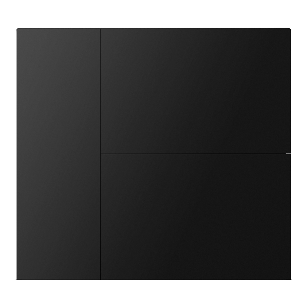 GVS GVS WALTZ Wippenset für Tastsensor+ Aluminium Schwarz 3-fach