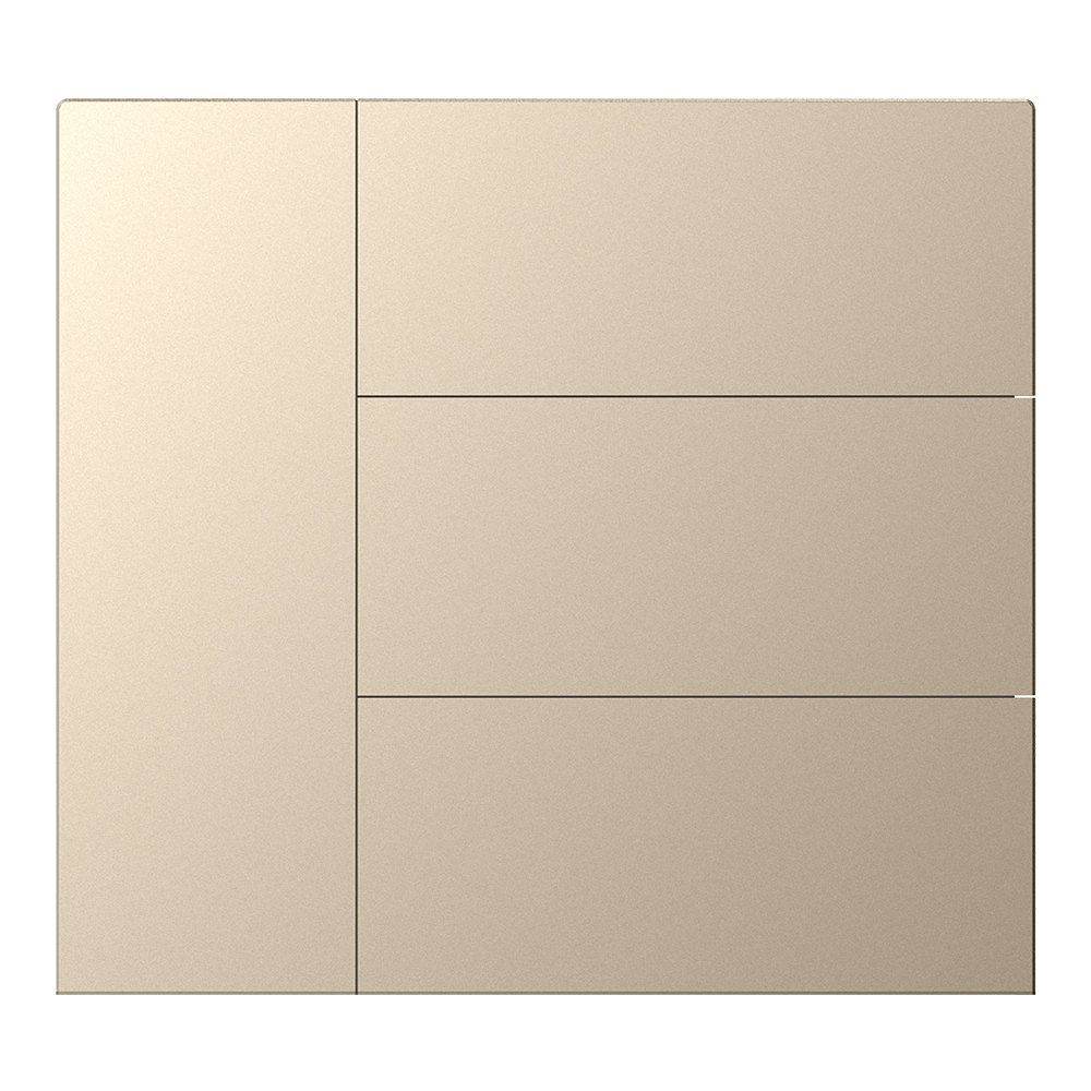 GVS GVS WALTZ Wippenset für Tastsensor+ Aluminium Champagner 4-fach