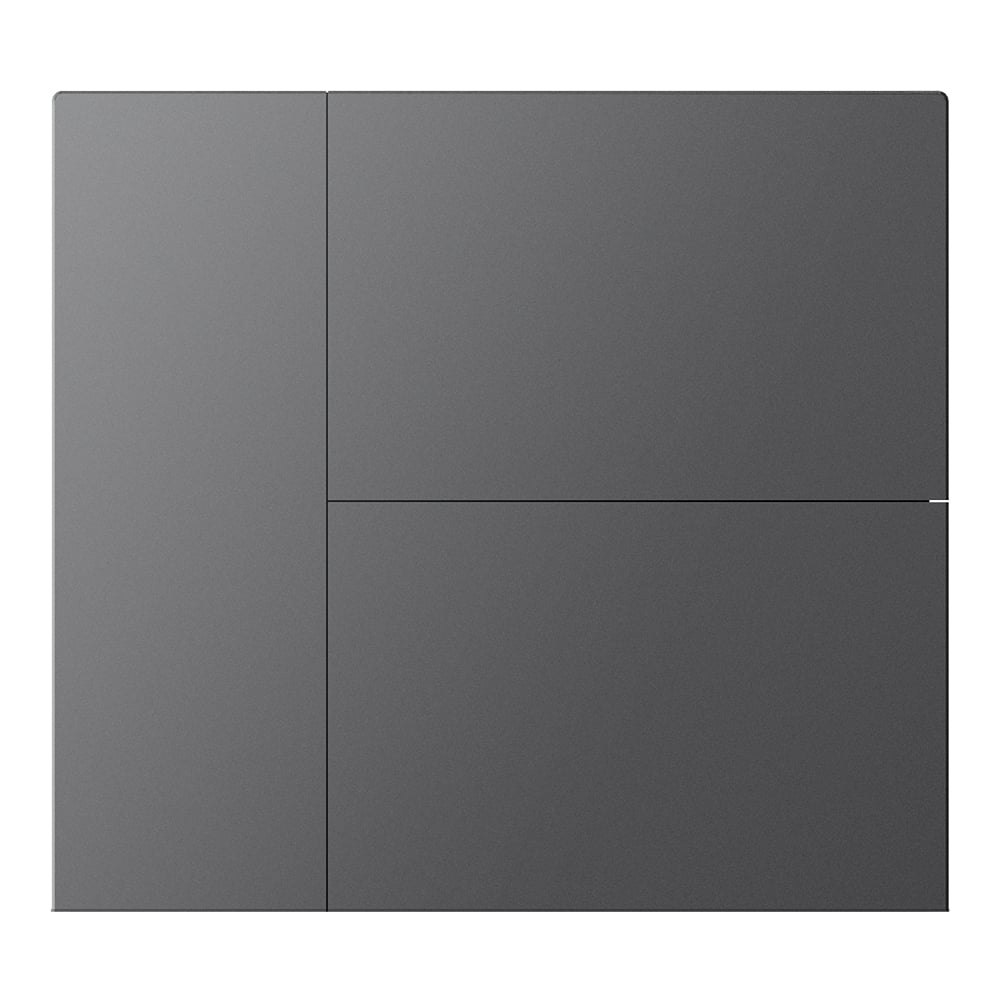 GVS GVS WALTZ Wippenset für Tastsensor+ Aluminium Anthrazit 3-fach