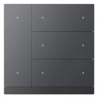 GVS WALTZ Tastsensor+ Aluminium Schwarz 4-fach - CHPB-08/02.1.21