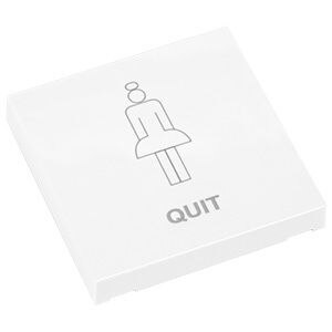 ELDAT RTS22E5001B01 Wandtaster Einzel- wippe QUIT komplett Easywave 1xIMPULS weiß