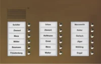 TCS Tür Control Audio Außenstation PUK 18 Tasten 3-spaltig Unterputz PUK18/3-EB