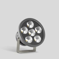BEGA LED-Anbaustrahler 132W Konv 1-10V 84537K22 DALI 6LEDs graphit 2200K ws mt
