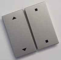 ELDAT RTS23-ACC-03-25P2 Wippe AUF/ZU + STOPP Format 55 alu-lackiert für Wandsen RTS23