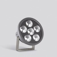 BEGA LED-Anbaustrahler 132W Konv DALI mt 84524 6LEDs graphit 4000K RGBW 8342lm