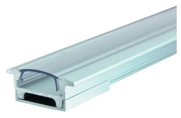 Rutec Rutec 68425 Aluminium Profil Profi Flach Kragen H:12mm 2m eloxiert