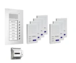 TCS Tür Control Paketlösung Unterputz 7 Wohneinheiten z hörerl Freisprech. PPUF07-EN/02
