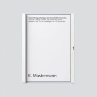 Siedle&Söhne Namensschild weiß komplett für TM 611-1 W 200029038-00