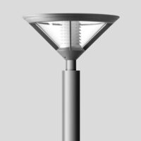 BEGA LED-Aufsatzleuchte 26,6W 76mm 3000K 77181AK3 2073lm si Konv Alu Kst_tr IP54