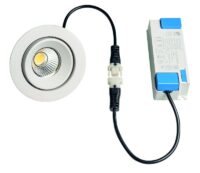Rutec ALU57251SWD Einbaustrahler rund,6W, IP65,27/30/4000K,CRI90-weiß