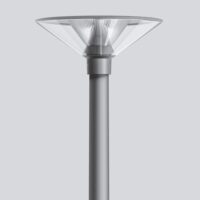 BEGA LED-Aufsatzleuchte 27W 76mm 3000K 84482AK3 2866lm si Konv Alu Kst_tr IP65