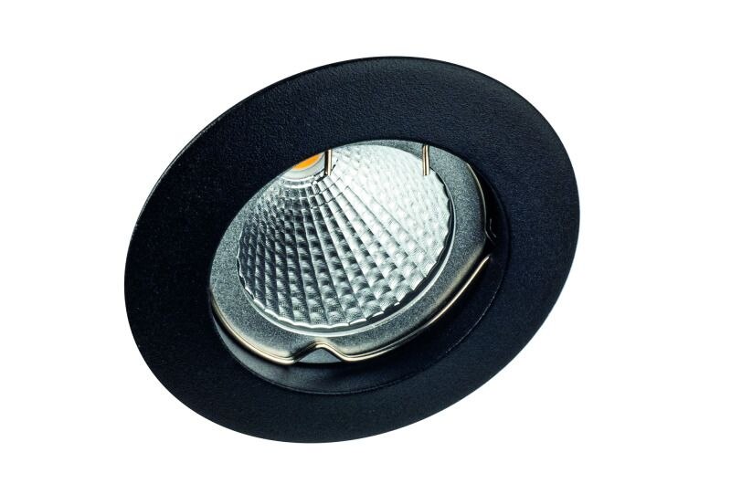 Rutec Rutec ALU55842-M ALU-Druckguss Einbaustrahler Starr für MR-16 schwarz