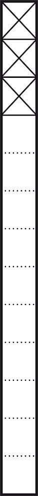 Siedle&Söhne Kommunikations-Stele 1,3m sil/met 3Mod KSF 613-3 SM