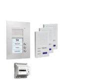 TCS Tür Control Paketlösung Unterputz 3 Wohneinheiten z hörerl Freisprech. PPUF03-EN/02