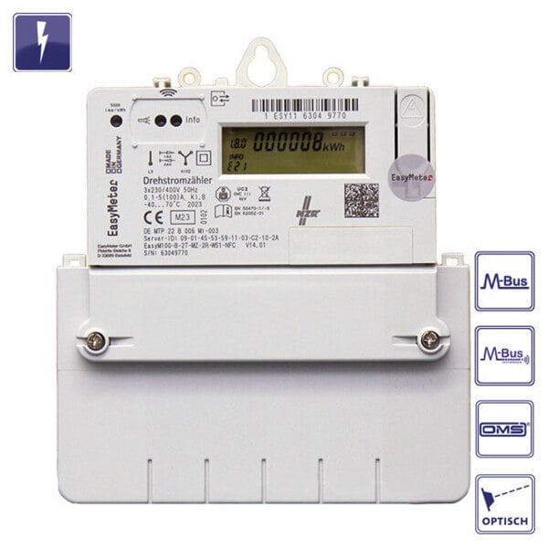 NZR EasyM100 3x230/400V MID DT L+B Drehstromzähler für Liefer.+Bezug 63421315