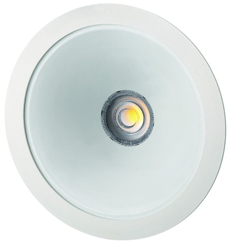 Rutec 21091WW LED-Downlight CYRA XL,230V,18/24W, IP20,3000K, CRI80,RAL9010