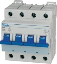 DOEPKE Leitungsschutzschalter UC B 40A DLS 6I B40-4 10KA 4p 400V 4TE 50Hz IP20
