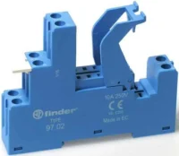 Finder Schraubfassung blau 97.02