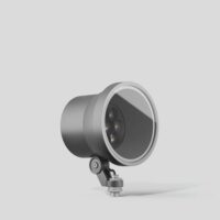 BEGA LED-Anbaustrahler 28W Konv DALI si 85112AK3 1LED 3000K ws 1426lm si mt Alu