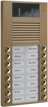 TCS Tür Control Video color Außenstation 16Tast 2reih Aufputz bro AVE14163-0012
