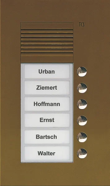 TCS TCS Tür Control Audio Außenstation PUK 6 Tasten 1spaltig Unterputz b PUK06/1-EB