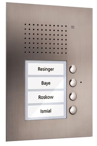 TCS TCS Tür Control Audio Außenstation PUK 4 Tasten 1spaltig Unterputz e PUK04/1-ES