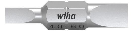 Wiha 7410 SL4,0-6,0 30mm Bit Set Doppelbit 43858